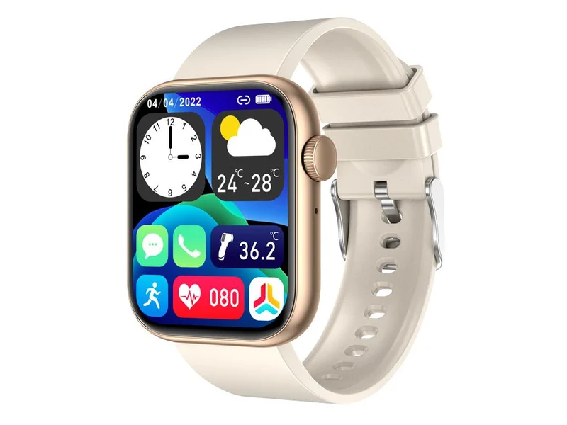 Montre connectée - Edition Gamma 2024 -avec bracelet en silicone couleur Beige