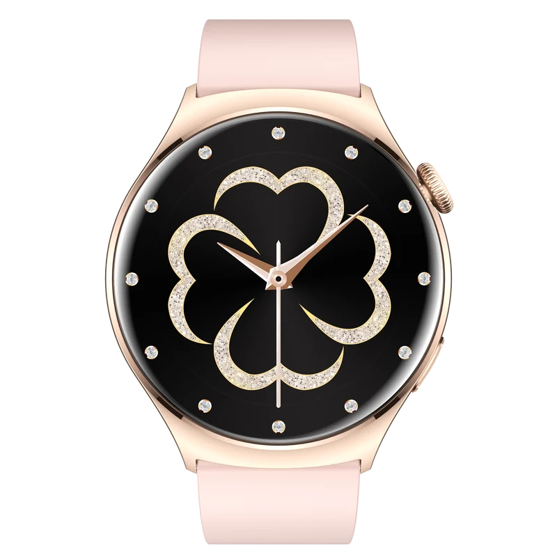 Montre connectée AMOLED - Edition Amnésia - (avec bracelet silicone) coleur Rose Gold