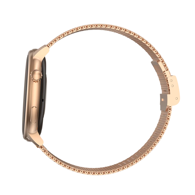Montre connectée AMOLED - Edition Saphir- (avec bracelet silicone) coleur Rose Gold