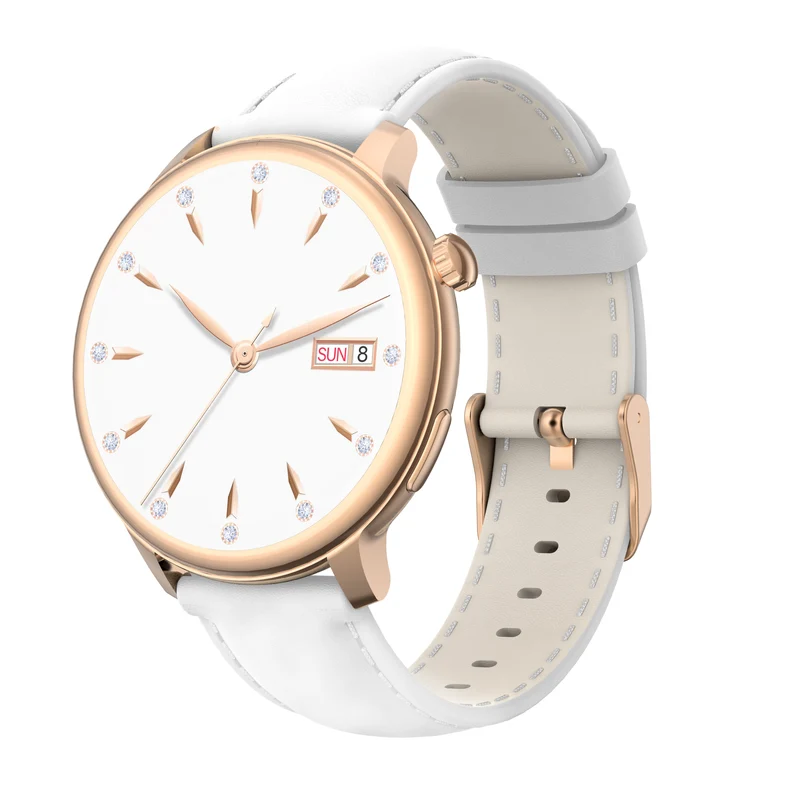 Montre connectée AMOLED - Edition Saphir (avec bracelet silicone) coleur Rose Gold