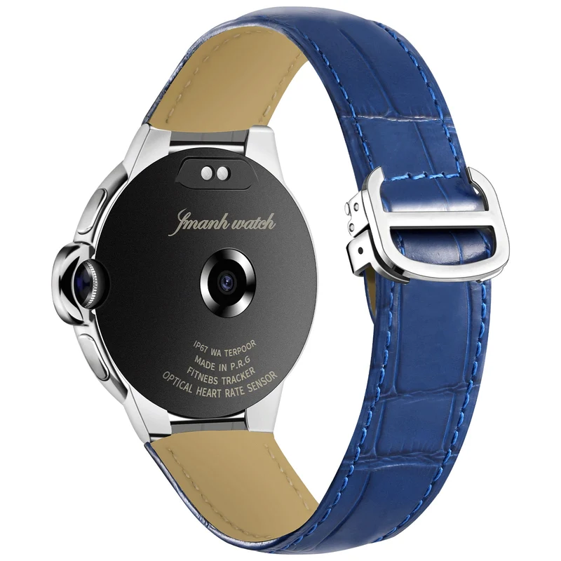 Montre connectée -Edition Elégance 2024 IP67 avec alliage haute résistance et bracelet en cuir de luxe