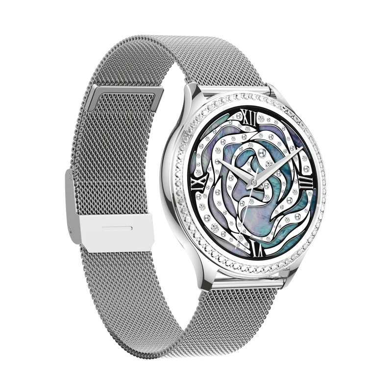Montre connectée -Edition Vogue 2024 IP67 avec bracelet milanais couleur OR