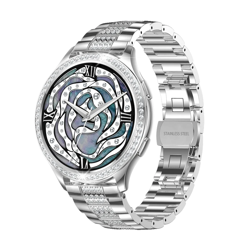 Montre connectée -edition Vogue 2024 IP67 avec bracelet en acier inoxydable