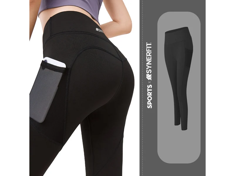 Legging fitness taille haute Noir