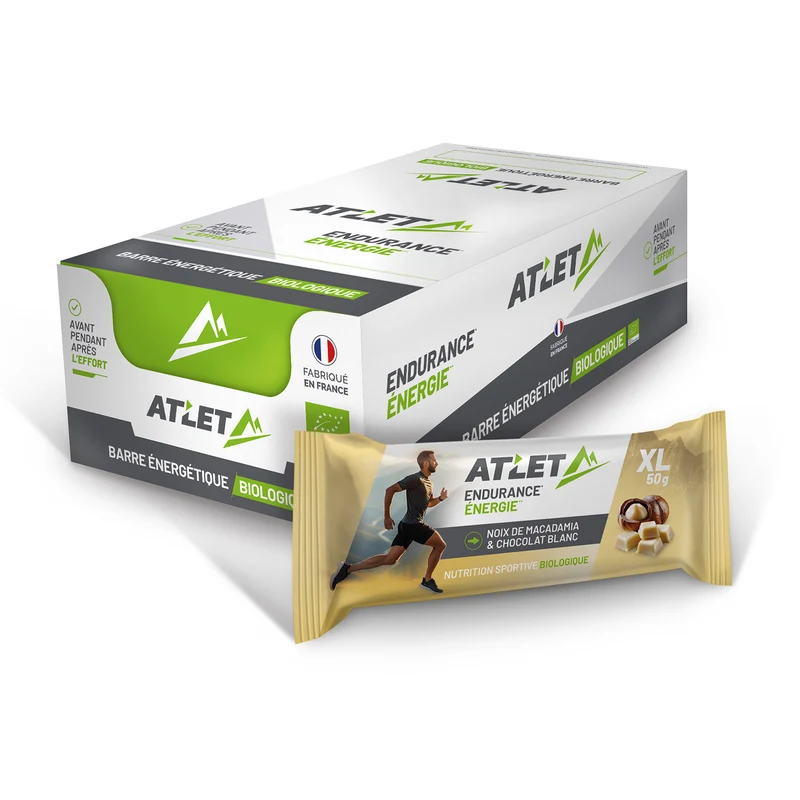 Pack de 25 Barres Energétiques Noix de macadamia & Chocolat blanc Bio