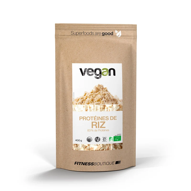 Proteines de Riz 83 % Cru et BIO