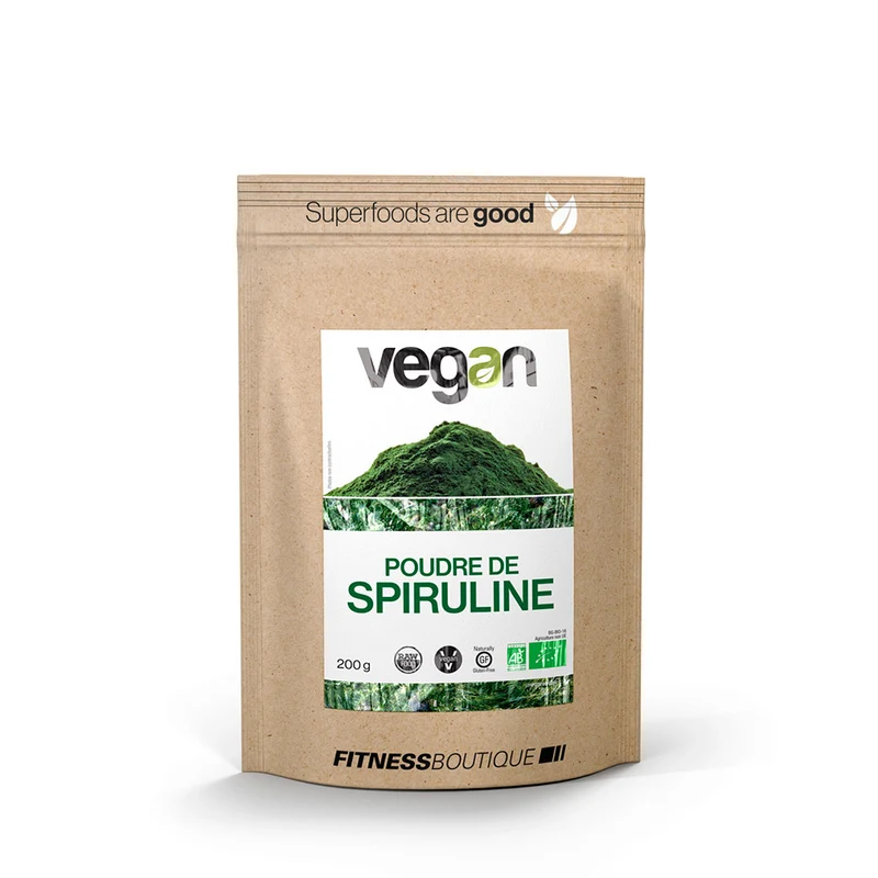 Poudre de Spiruline Crue et BIO