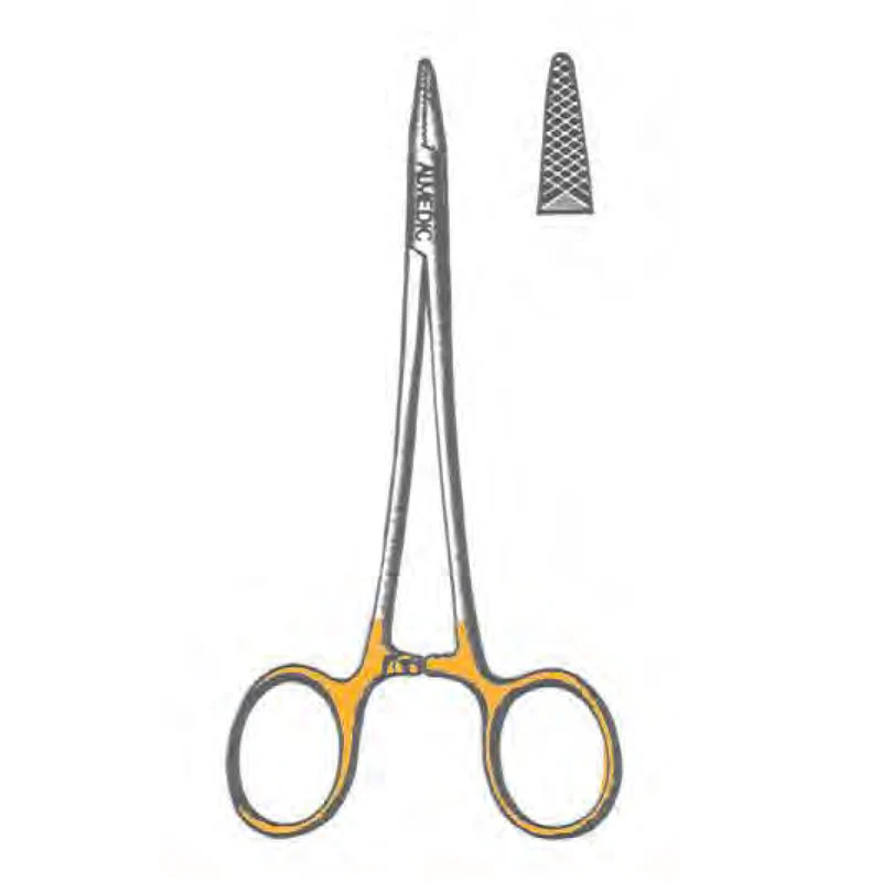 Porte-aiguille Baumgartner, gaucher, T/C, 14cm 5½"
