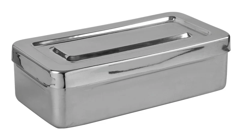 Boîte inox, 28 x 14 x 6 cm