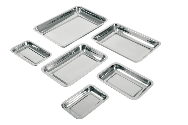 Plateau inox, 22 x 15 x 3 cm
