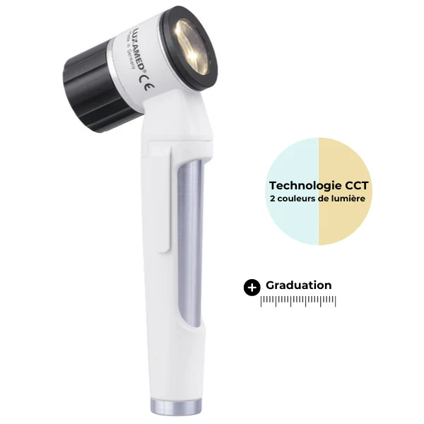 Dermatoscope LuxaScope CCT LED 2.5 V gradué - LUXAMED ®