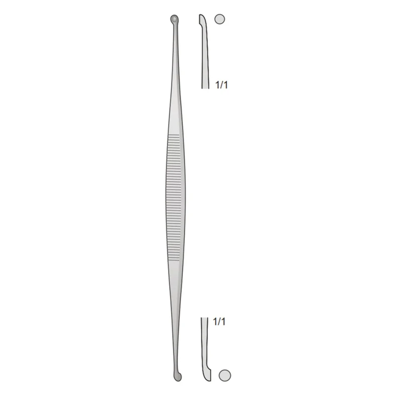 Curette à os Martini droite 14cm