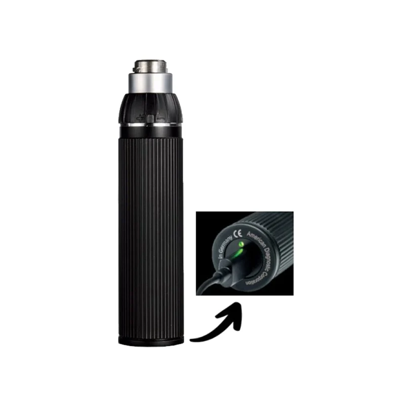 Poignée de dermatoscope Diagnostix™ 3,5 V avec batterie Li-ion rechargeable et port USB-C