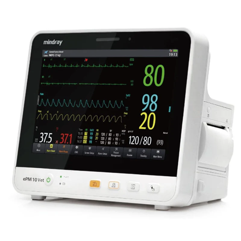 Moniteur de signes vitaux vétérinaire ePM10 Masimo, capnographie en flux secondaire IBP, WL/E de Mindray