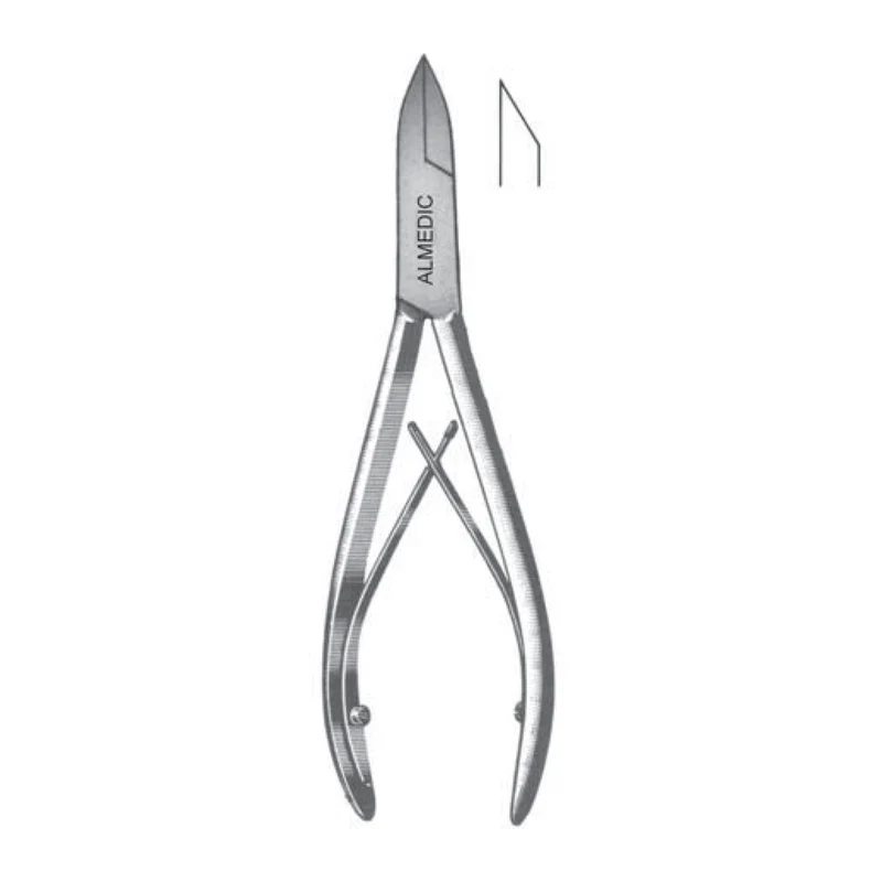 Pince à tissu, coupe droite, double ressort, 12.5cm 5"