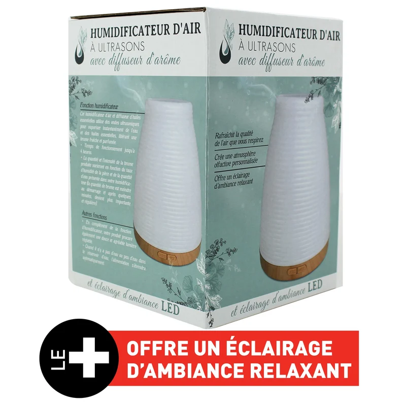 HUMIDIFICATEUR D'AIR ET DIFFUSEUR D'HUILES ESSENTIELLES