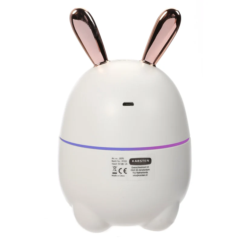 Humidificateur d'air et diffuseur d'huiles essentielles lapin