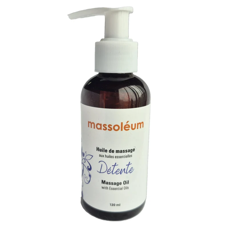 Huile de massage aux huiles essentielles "Détente", 120 ml (4.06 oz fl US)